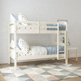 Twin Over-Twin Bunk Bed, White