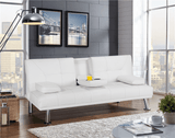 Sofa Bed Home Recliner Couch, White