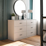 Classic 6 Drawer Dresser, Dove Gray