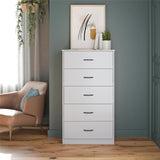 Classic 5 Drawer Dresser, Gray