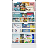 Kids Bookshelf, 4 Tier Wall Storage Bookshelf for Playroom Kids Room,