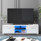 TV Stand LED Media Console Entertainment Center