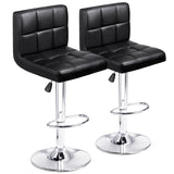 Set of 2 Modern PU Leather Height Adjustable