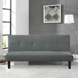 Vicco Modern Twin Futon, Gray Fabric