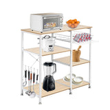 Kitchen Baker's Rack with Metal Basket,