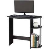 Computer Desk with Built-in Shelves,