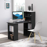 Modern Office Compact Computer Crafting Hobby Desk Bookcase