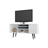 Standing TV Stand in White Finish