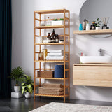 Adjustable Bamboo Storage Shelves