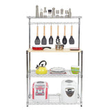 Vicco 4-Tier Rack Organizer Stand Shelf Kitchen Microwave Cart Storage