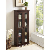 Media Tower Storage Cabinet, Brown