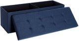 Storage Ottoman Bench, 120 L Capacity,