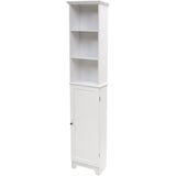 Tall Floor Shelf with Lower Cabinet