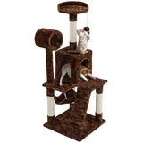 Cat Tree Condo Multilevel Cat Towers W/ Hammock Tunnel