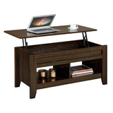 Coffee Table Storage Compartment Open Shelf