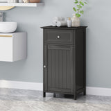 Modern Faux Wood Bathroom Storage Cabinet