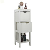 Bathroom Storage Cabinet with 2 Exchangeable Drawers