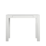 Parsons Desk, White Laminated MDF