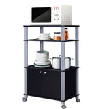 Microwave Stand Rolling Storage Cart