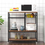 Kitchen Island Cart, Rolling Kitchen Baker's Rack,