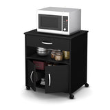 Smart Basics Microwave Cart on Wheels