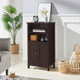 Bathroom Floor Cabinet with Double Door and Adjustable