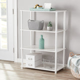 Shelf Storage Bookcase, White